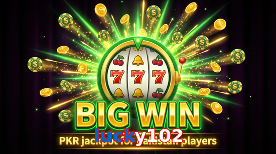Big win animation on Lucky102 slot game